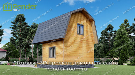 Проект П-23 Площадь: 39,71, Размер: 6х6