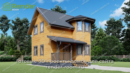 Проект  Площадь: 72, Размер: 6х8