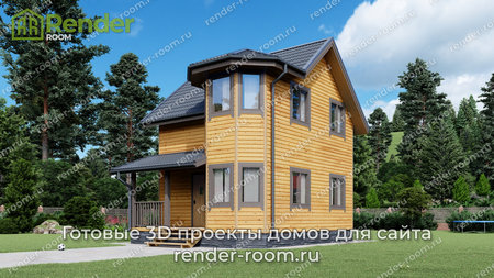 Проект  Площадь: 72, Размер: 6х8