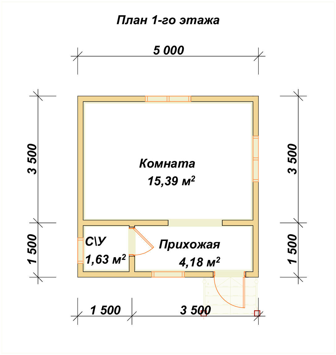 П-249 План первого этажа П-249 План первого этажа