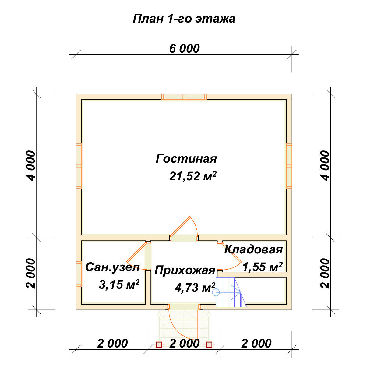 П-250 План первого этажа П-250 План первого этажа