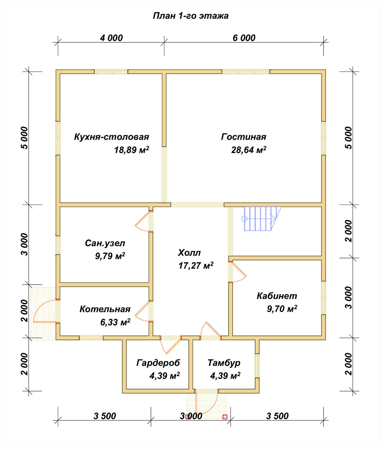 П-251 План первого этажа П-251 План первого этажа