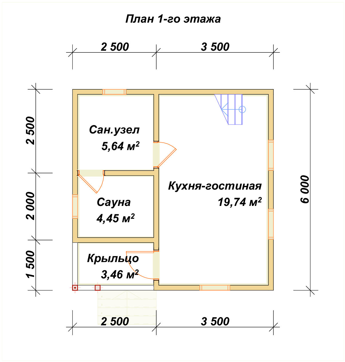 П-252 План первого этажа П-252 План первого этажа