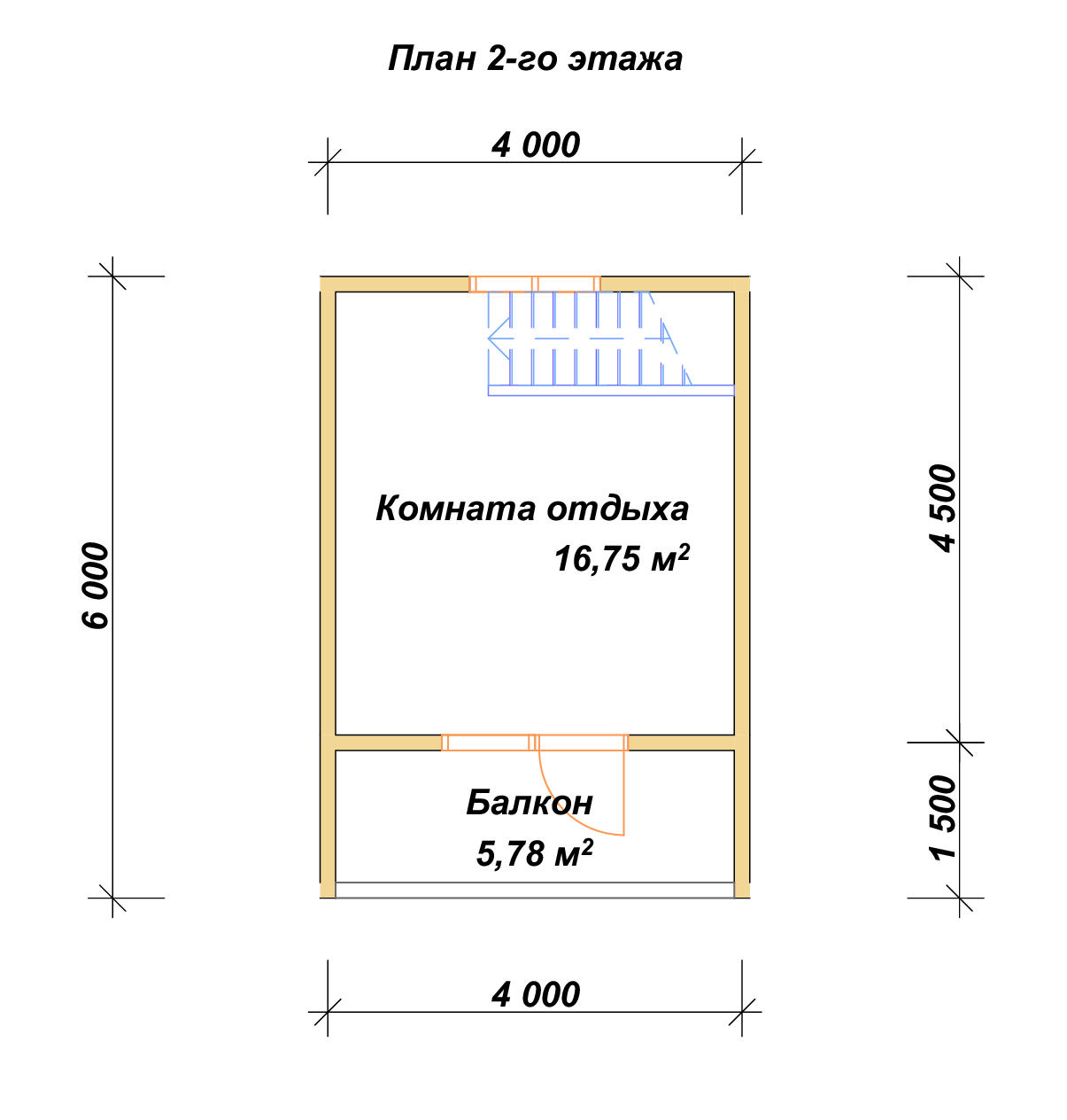 П-252 План второго этажа П-252 План второго этажа