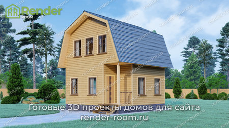 Проект  Площадь: 55, Размер: 6х6