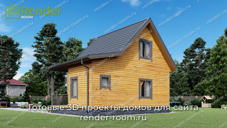 Проект  Площадь: 63, Размер: 6х8