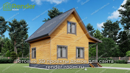 Проект  Площадь: 63, Размер: 6х8