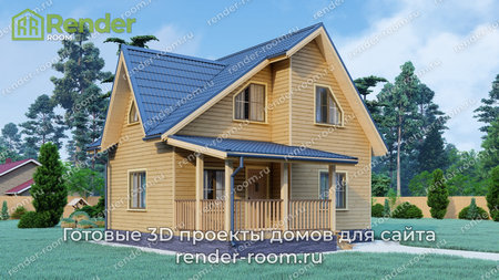 Проект  Площадь: 80, Размер: 6х8