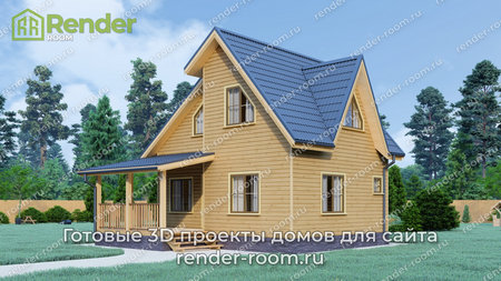 Проект  Площадь: 80, Размер: 6х8