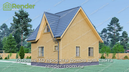 Проект  Площадь: 80, Размер: 6х8