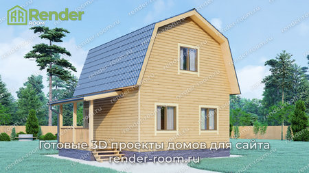 Проект  Площадь: 58, Размер: 6х6