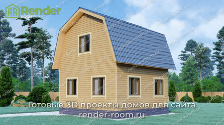 Проект  Площадь: 58, Размер: 6х6