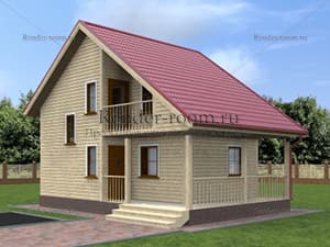 Проект П-293 Площадь: 70, Размер: 6х8