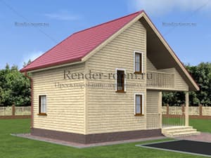 Проект П-293 Площадь: 70, Размер: 6х8