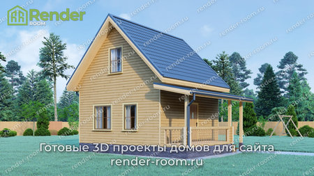 Проект  Площадь: 56, Размер: 6х6