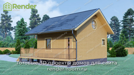 Проект  Площадь: 43, Размер: 6х6