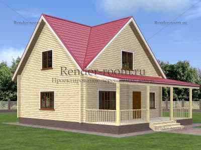 Проект  Площадь: 134, Размер: 8х9