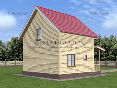 Проект  Площадь: 77, Размер: 6х7