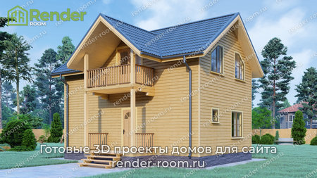 Проект  Площадь: 80, Размер: 6х9