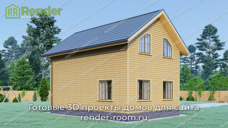 Проект  Площадь: 80, Размер: 6х9