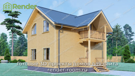 Проект  Площадь: 80, Размер: 6х9