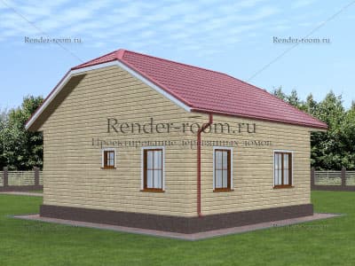 Проект П-407 Площадь: 56, Размер: 8х10