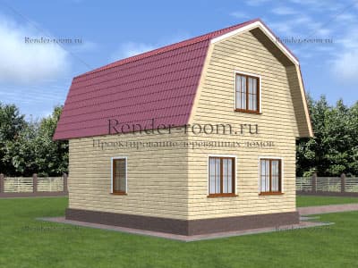 Проект  Площадь: 69, Размер: 6х8