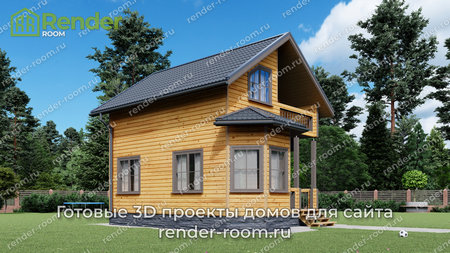 Проект  Площадь: 54,87, Размер: 7х8