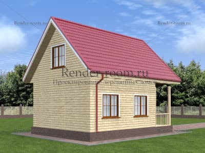 Проект  Площадь: 65, Размер: 6х8