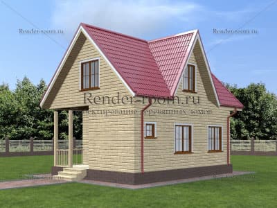 Проект  Площадь: 132, Размер: 6х8