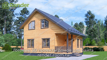 Проект  Площадь: 64, Размер: 6х8