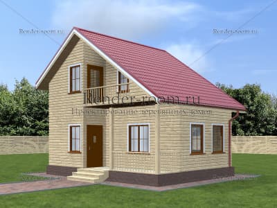 Проект  Площадь: 60, Размер: 6х8