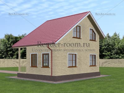 Проект  Площадь: 60, Размер: 6х8