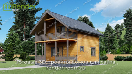 Проект  Площадь: 61, Размер: 6х8