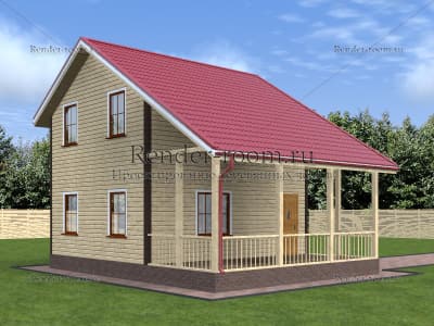 Проект  Площадь: 76, Размер: 6х7