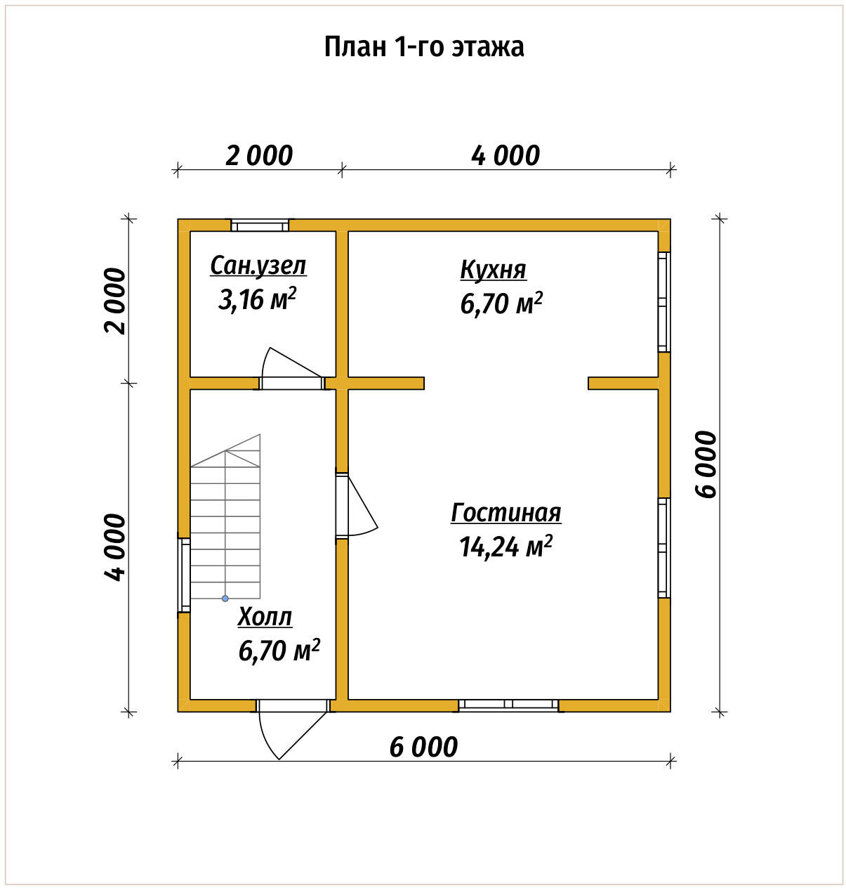 П-457 План первого этажа П-457 План первого этажа