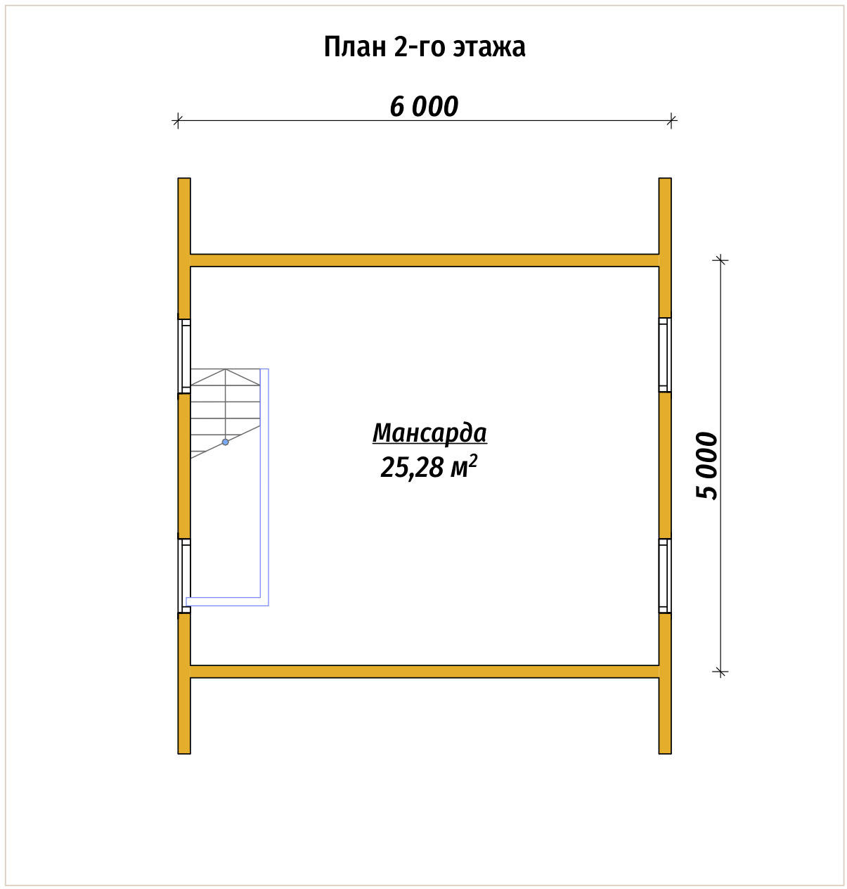 П-457 План второго этажа П-457 План второго этажа