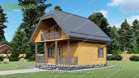 Проект  Площадь: 53, Размер: 6х8