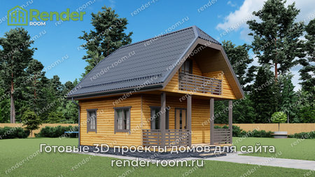 Проект  Площадь: 53, Размер: 6х8