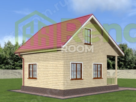 Проект  Площадь: 58, Размер: 6х8