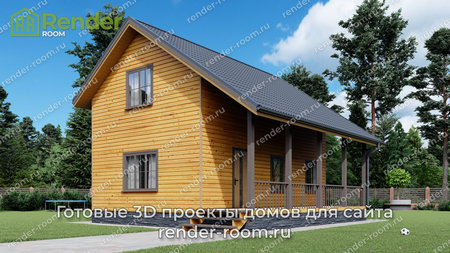 Проект  Площадь: 92,08, Размер: 6х9