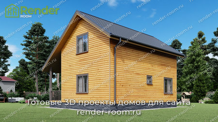 Проект  Площадь: 92,08, Размер: 6х9