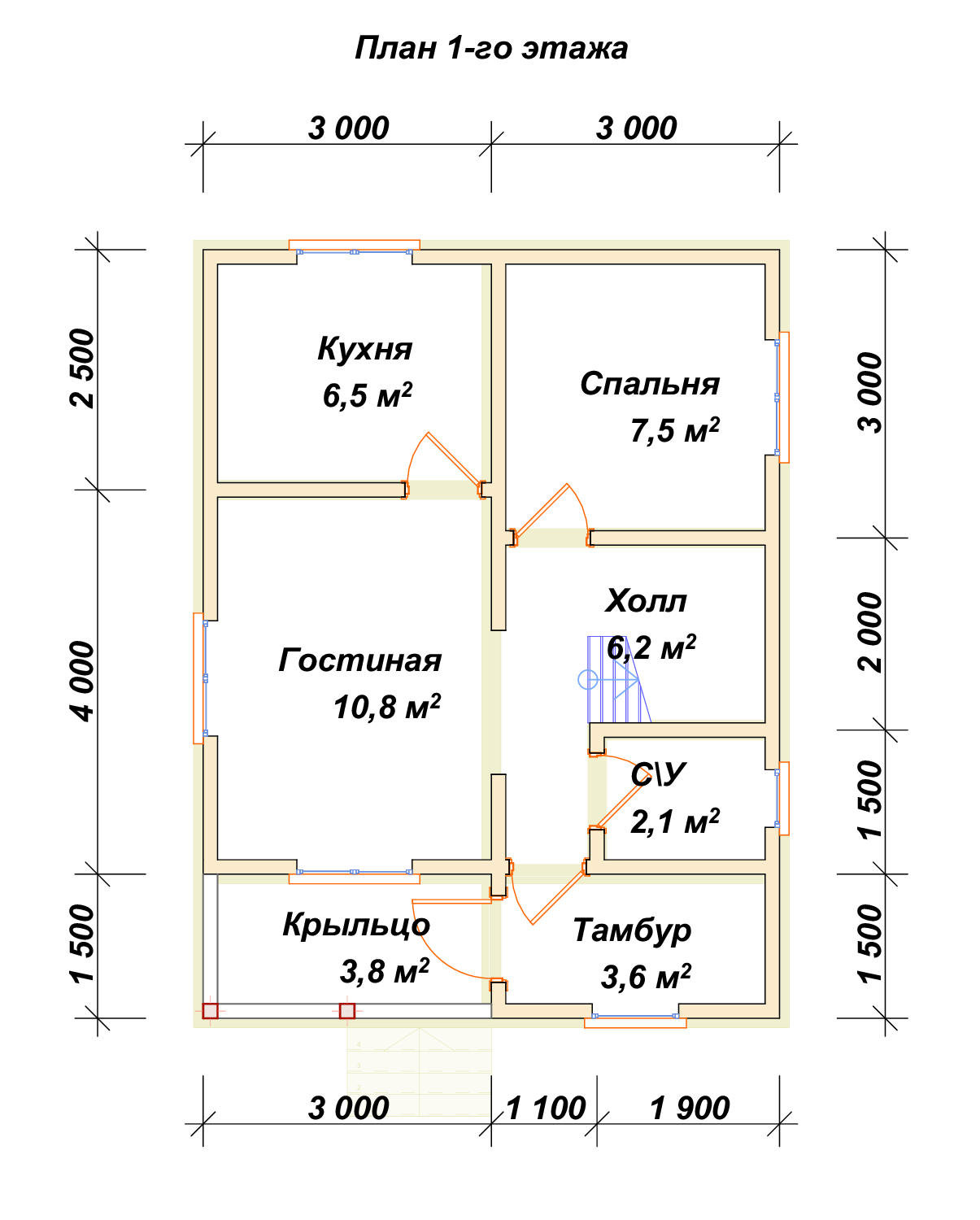 П-529 План первого этажа П-529 План первого этажа