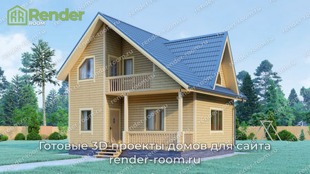 Проект  Площадь: 77,54, Размер: 7х8