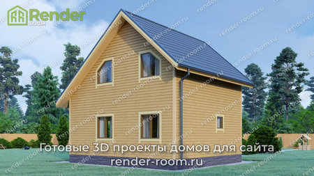 Проект  Площадь: 77,54, Размер: 7х8