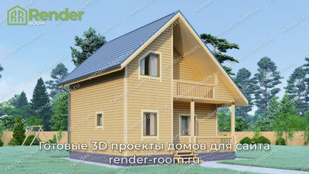 Проект  Площадь: 77,54, Размер: 7х8