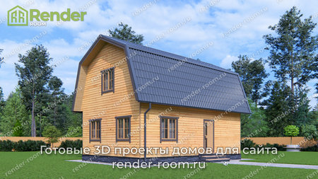 Проект  Площадь: 77, Размер: 6х9