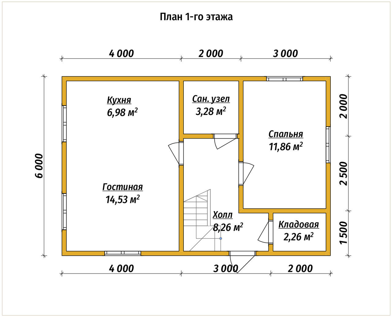 П-555 План первого этажа П-555 План первого этажа