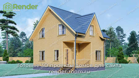 Проект П-57 Площадь: 76,68, Размер: 6х8