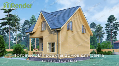 Проект П-57 Площадь: 76,68, Размер: 6х8